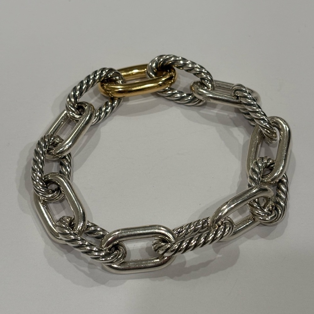 David Yurman DIY Madison Large Bracelet with 18k Gold